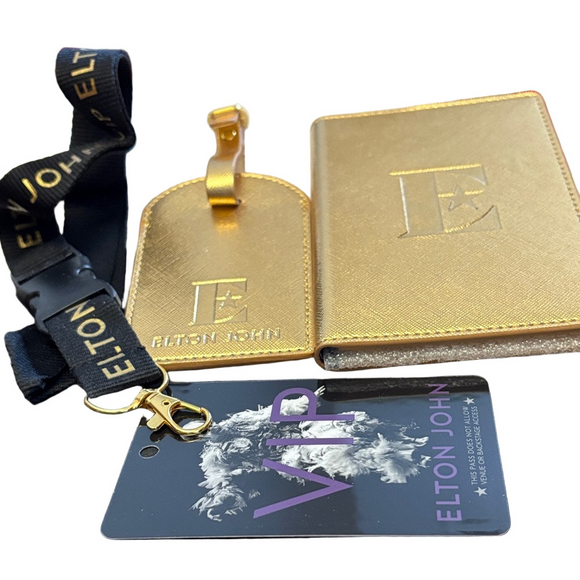 Elton John Accessories - Elton John Gold Accessory Set